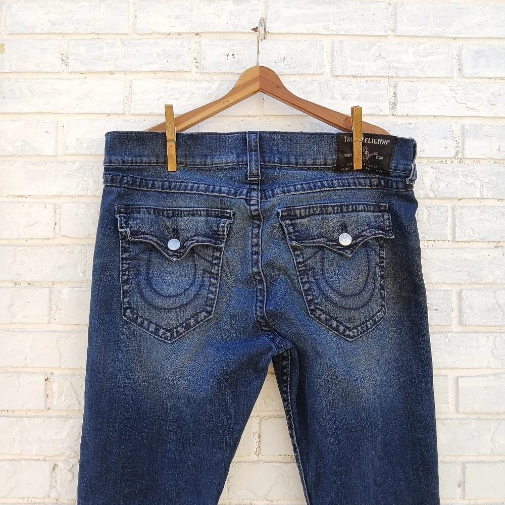 True Religion Geno Relaxed Slim Jeans Size 38